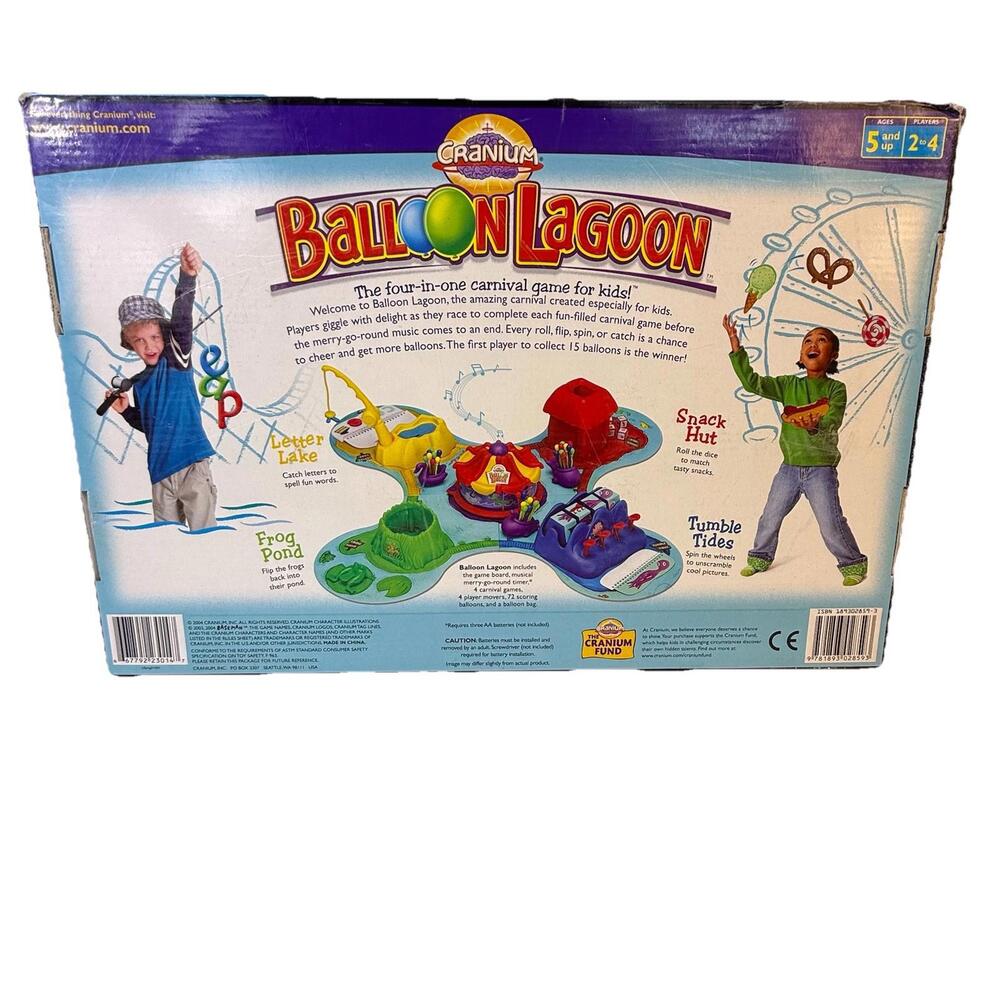 Cranium Balloon Lagoon Family Fun Carnival Game WORKS COMPLETE 2004  Excellent! - Picture 2 of 9